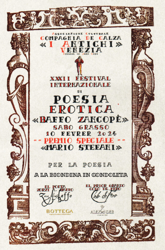 premio mario stefani compagnia de la calza i antichi venezia